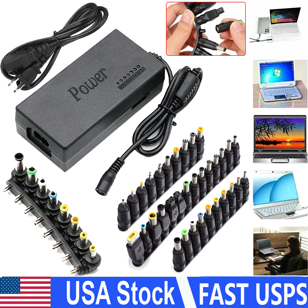 96W Universal Laptop Power Supply Charger Adapter w/ 8/42 Tips Notebook Charger