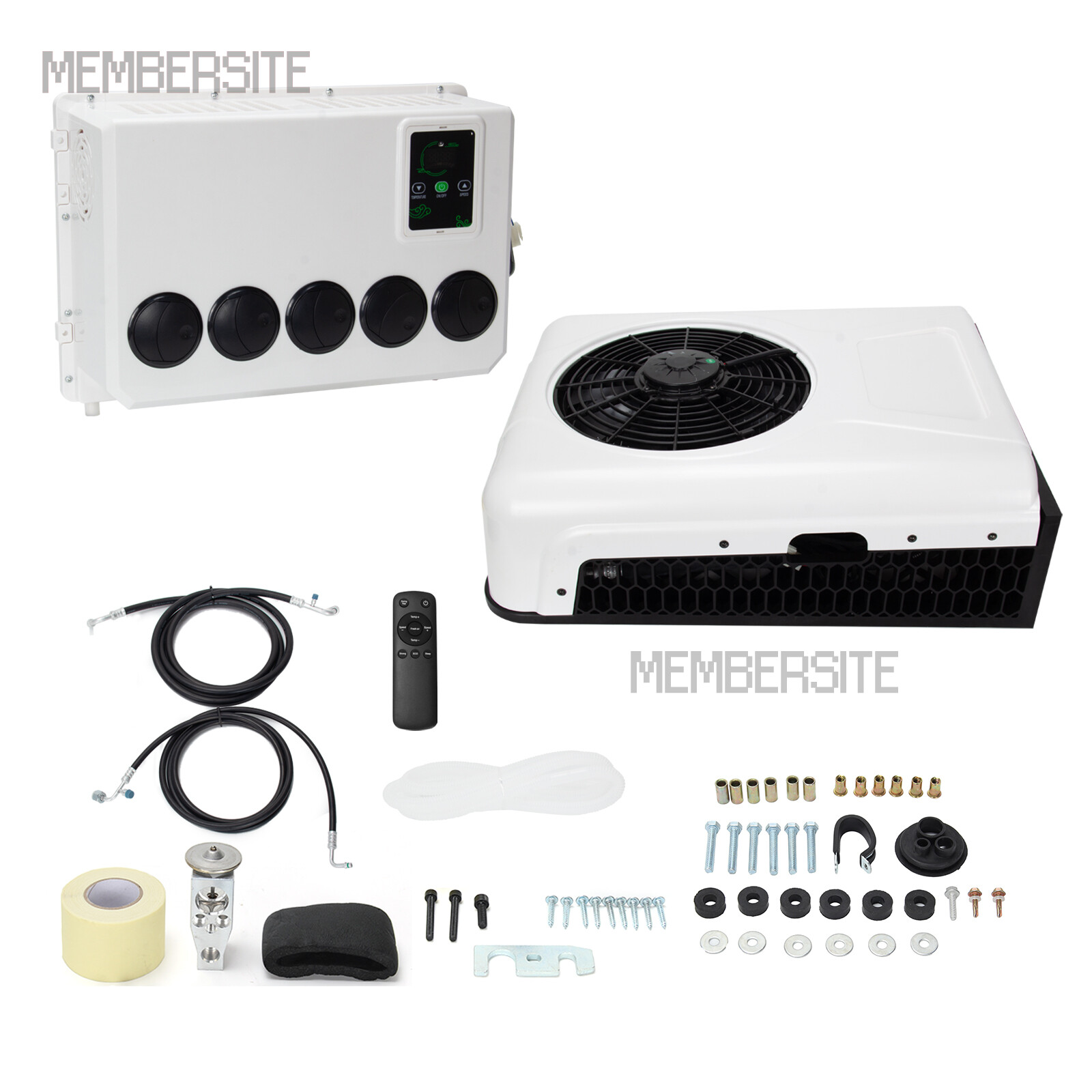 12000 BTU 12V Split AC Truck Cab Air Conditioner For Semi Trucks Bus RV Caravan