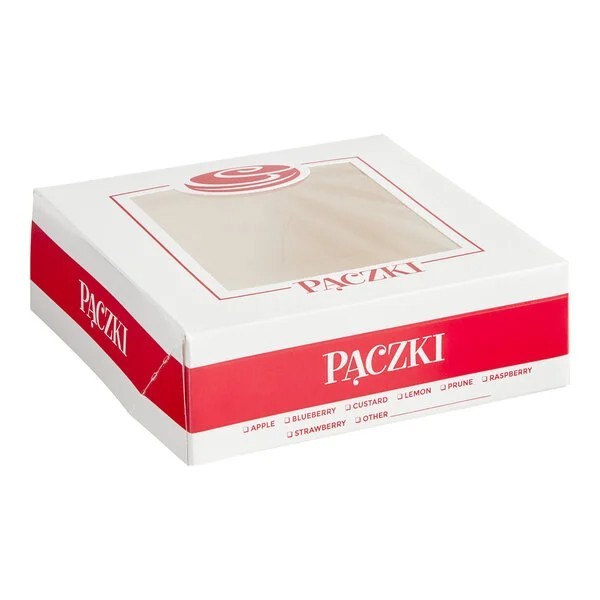 Southern Champion 8" x 8" x 2.5" Paczki Box Window 100/cs