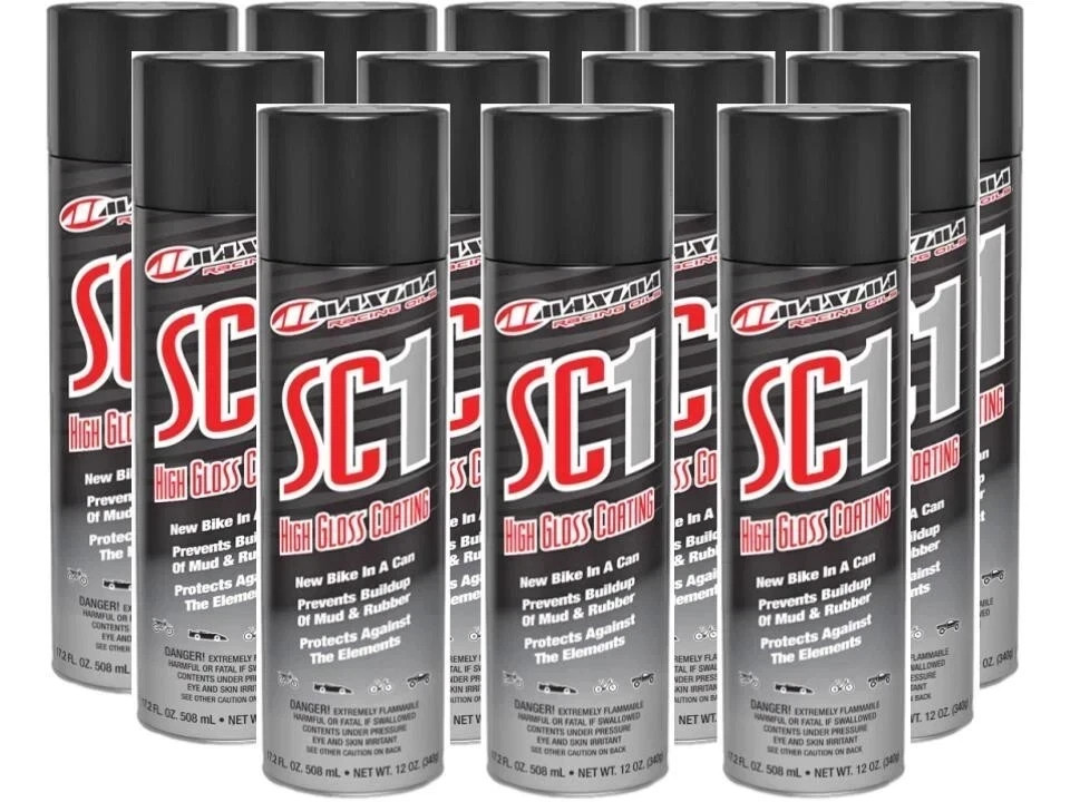 Maxima Racing Oils SC1 High Gloss Clear Coat 12 PACK - LARGE 17.2 fl oz. Can SC1