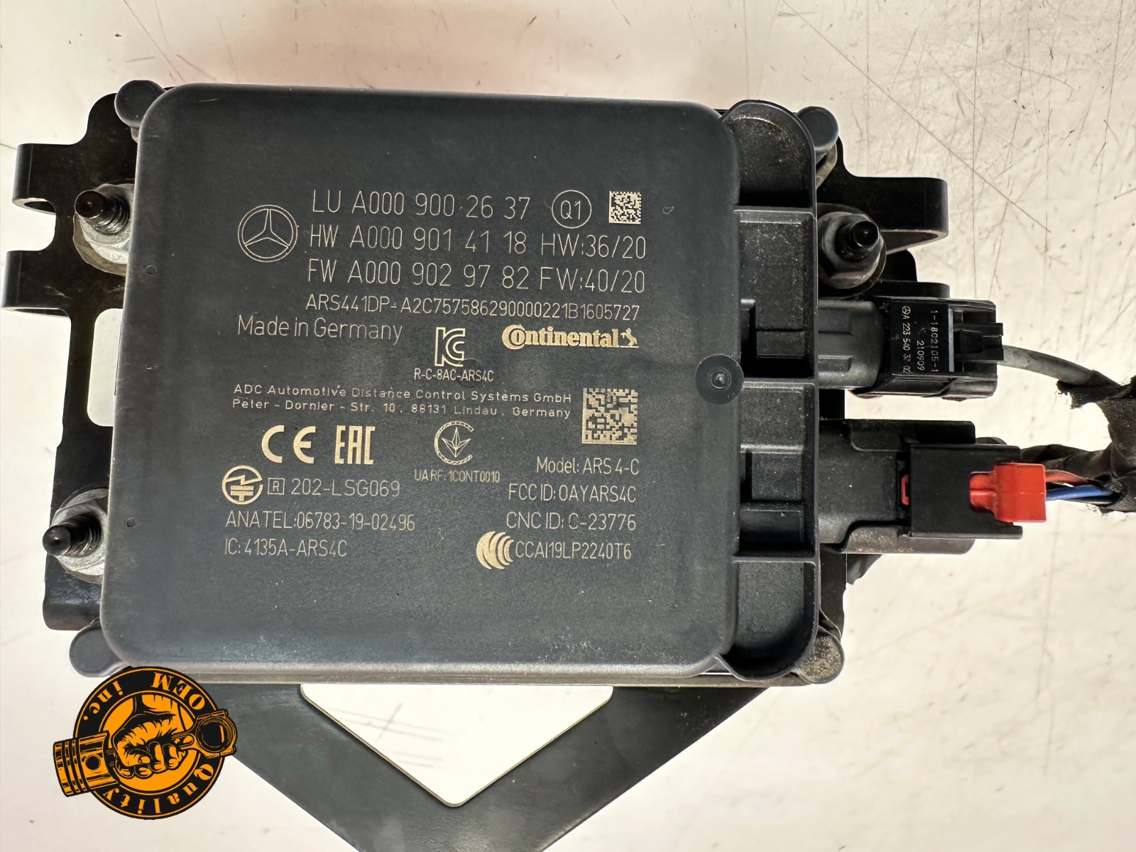 2022-2026 MERCEDES AMG GT C CLE E EQE EQS S SL - FRONT DISTANCE RADAR SENSOR OEM