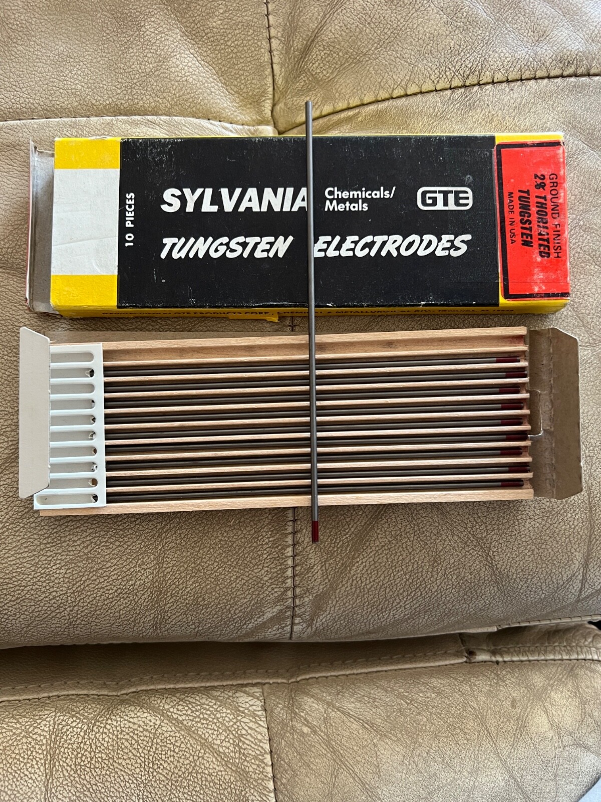 Tungsten electrodes, Sylvania 3/32 X  6 inch