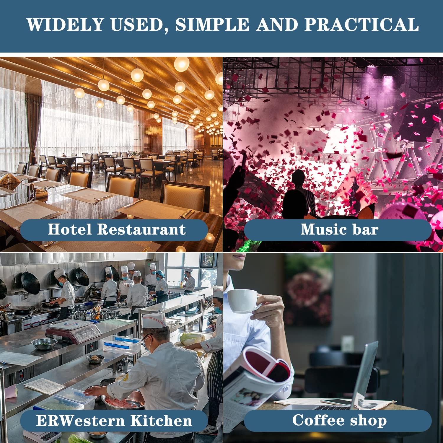 Call Bell,Service Bell Desk Dinner Front 7.2 x 4.8 cm, Blue