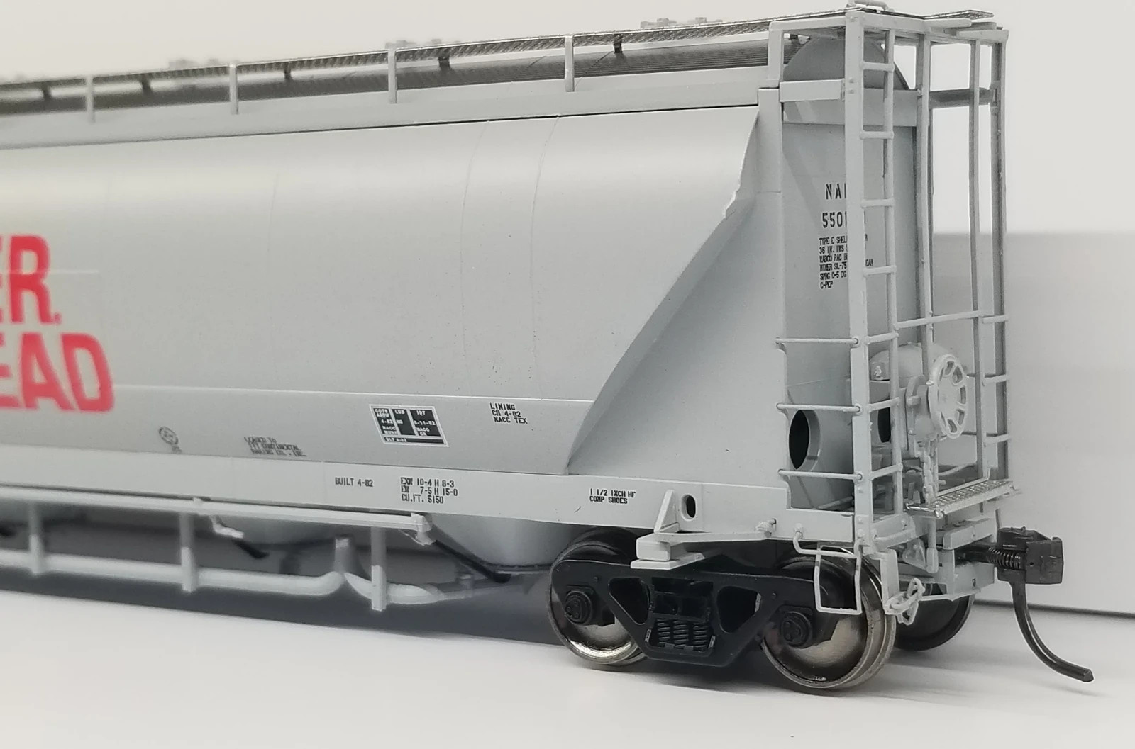 PRAIRIE SHADOWS HO NACC PD5000 Covered Hopper NAHX Wonder Bread Hostess 1982+