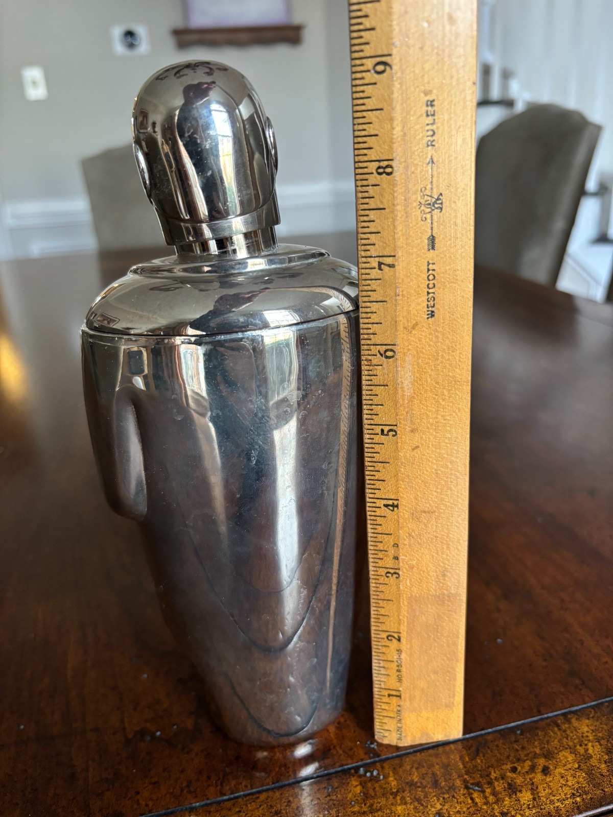 VINTAGE LENOX CHROME BUTLER MARTINI SHAKER