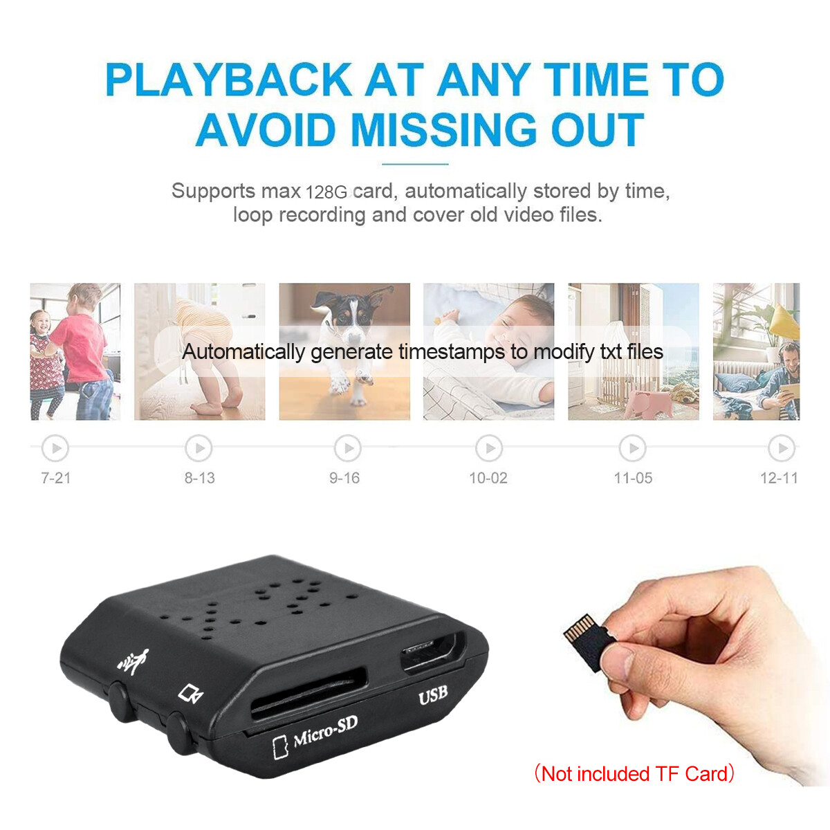 1080P HD Mini Camera Motion Detection Camcorder Night Vision Home Security Cam