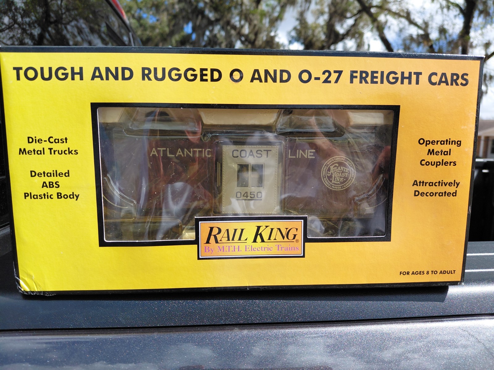 MTH RailKing 30-7783 Atlantic Coast Line ACL Purple Lighted Bay Window Caboose