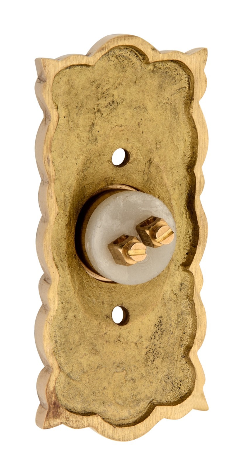 "Vintage Victorian Solid Brass Bell Push-Classic Doorbell Button & Wired Button"