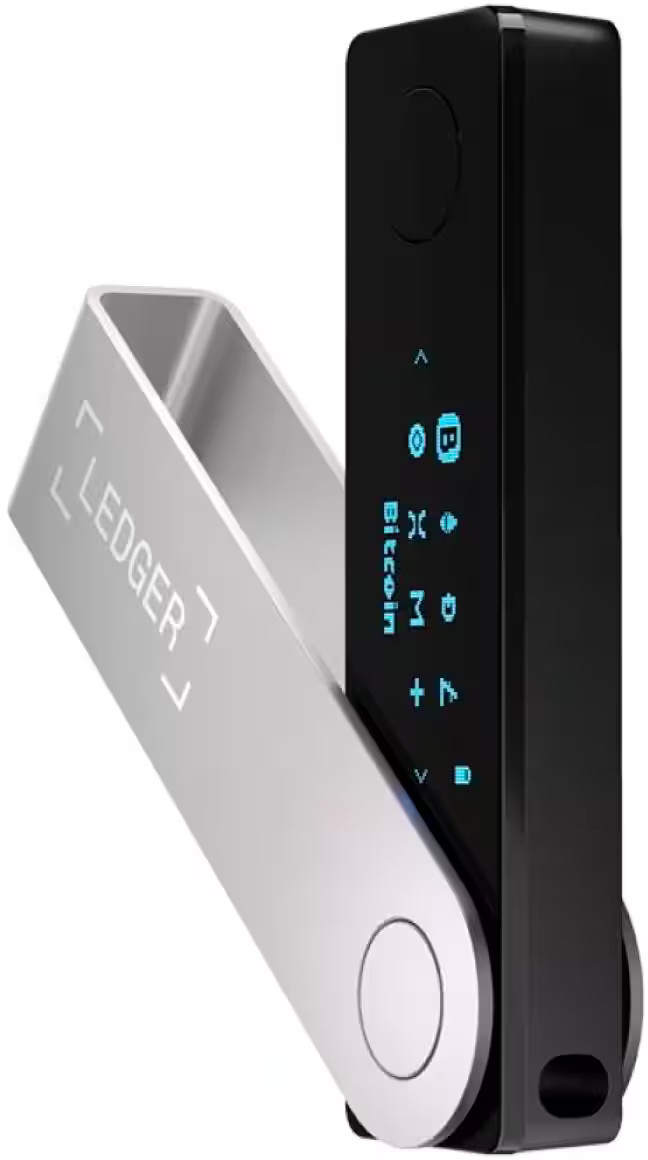 Ledger - Nano X Crypto Hardware Wallet - Bluetooth - Onyx Black