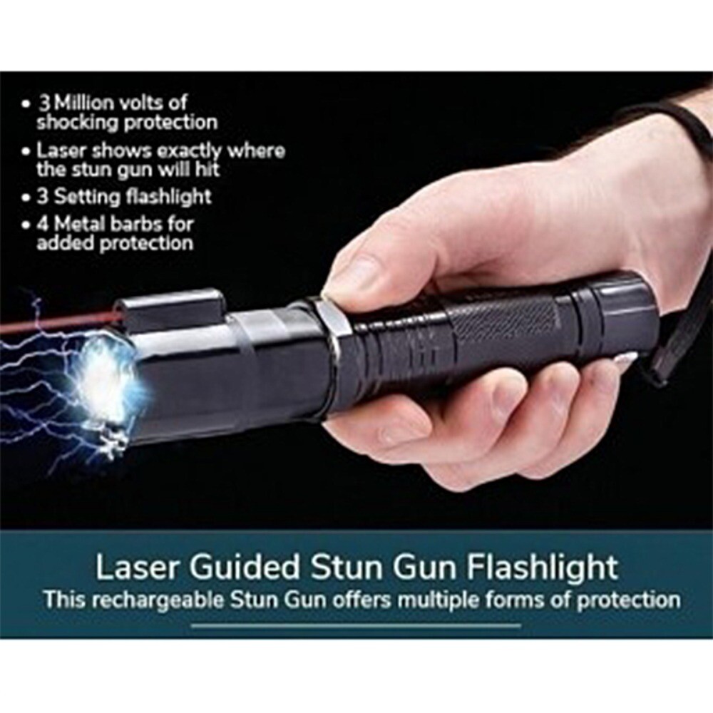 Stun Gun 700 BV Heavy Duty Metal Rechargeable LED Flashlight