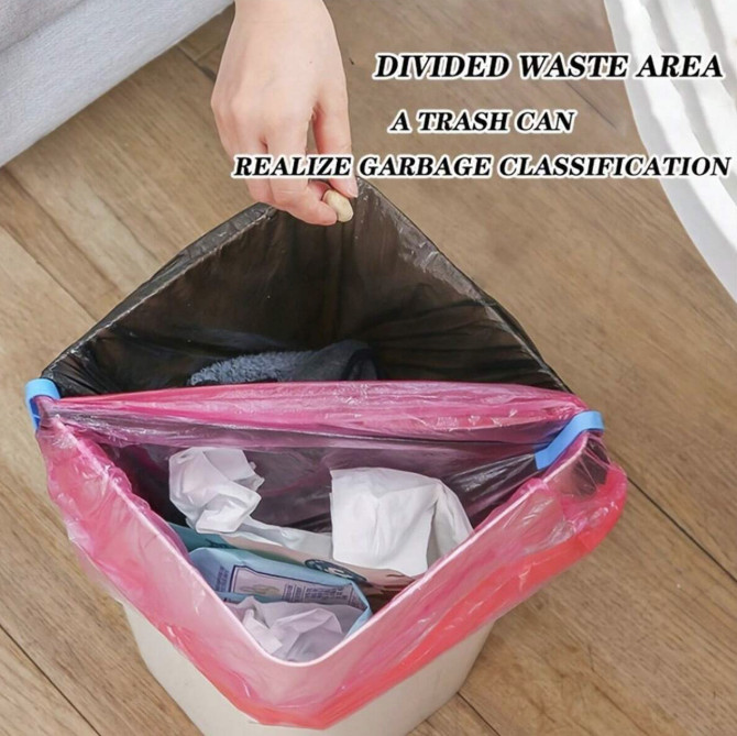 10PCS Trash Bag Clips Anti-Slip Garbage Bin Clamp for Home Use - NEW