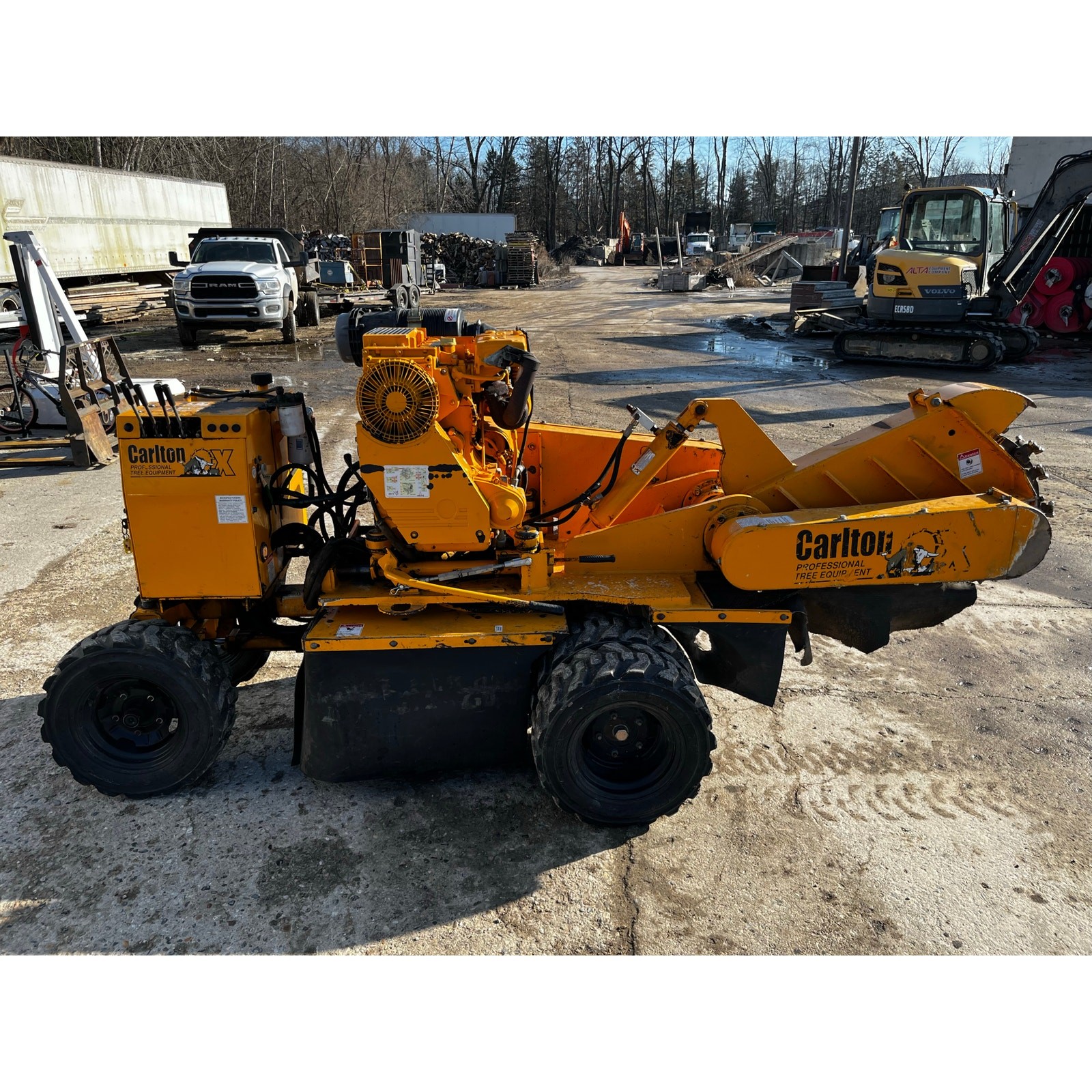 Carlton Model SP7015 Wheeled Stump Grinder Working Used