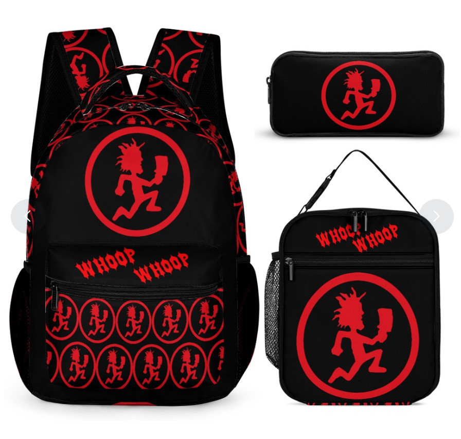 Hatchet Man ICP Insane Clown Posse Juggalo 3 piece backpack set School Lunch box
