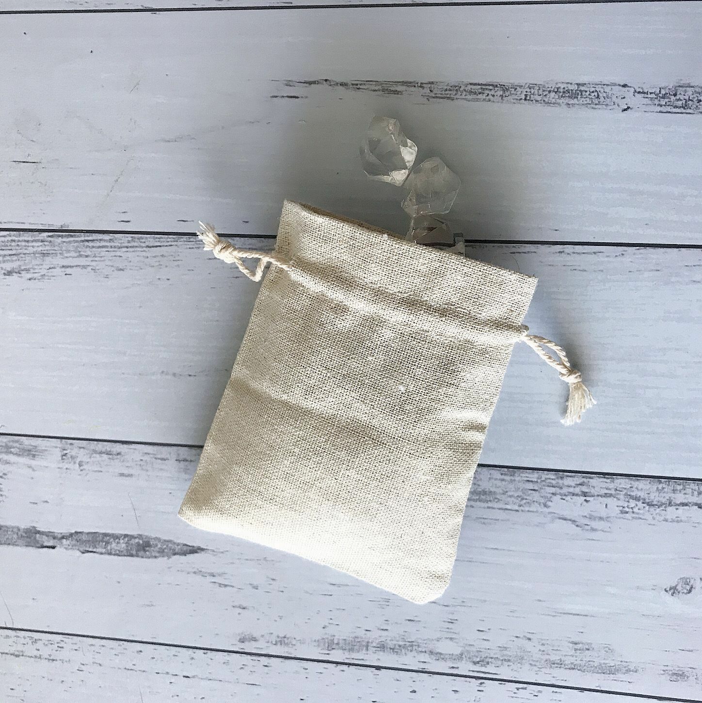 500 Cotton Linen Pouch Bag Handmade Jewelry Product Packing Packaging Bag 8x10cm