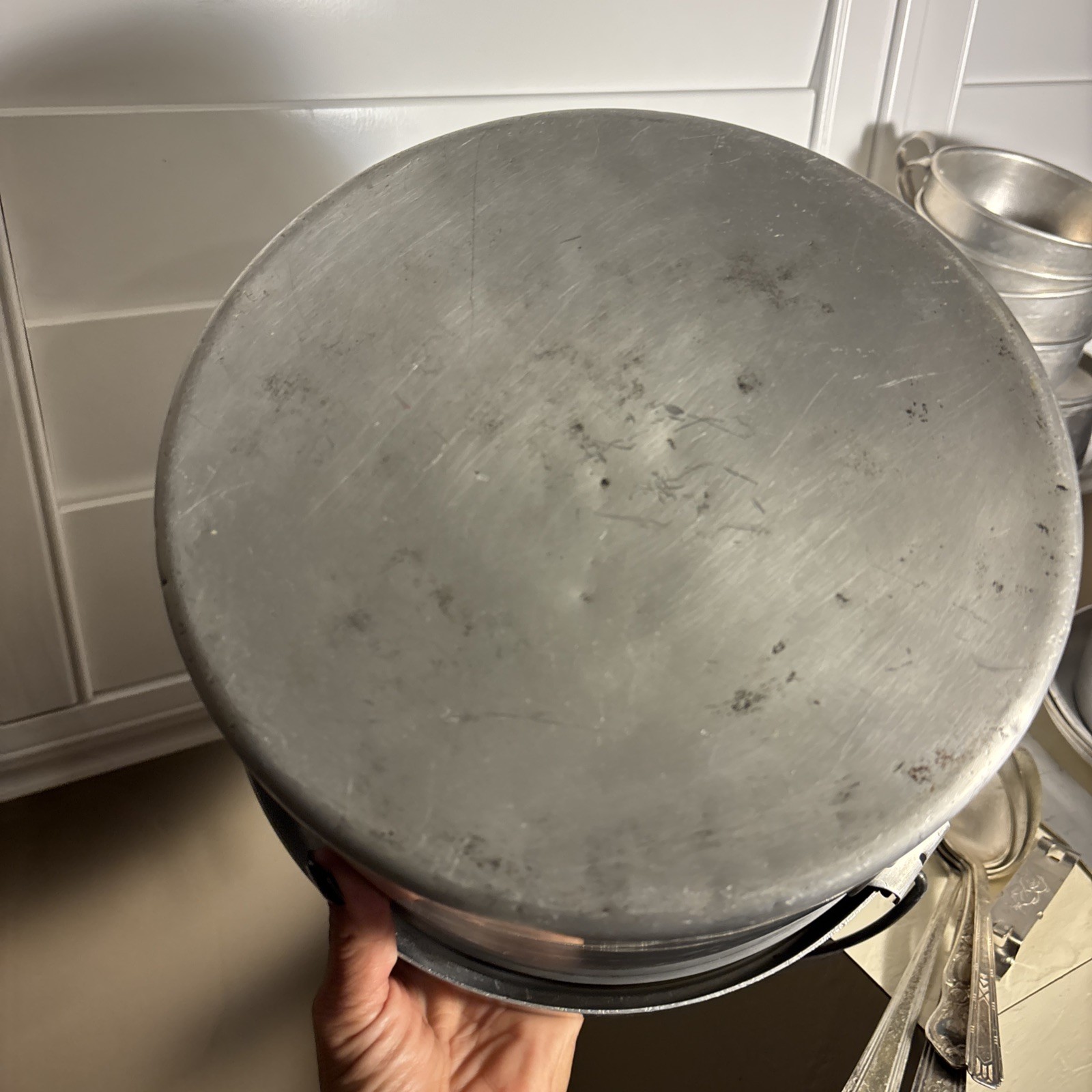 Vintage Aluminum Nesting Camping Mess Set Cooking Pots Plates Cups Set 4 Japan