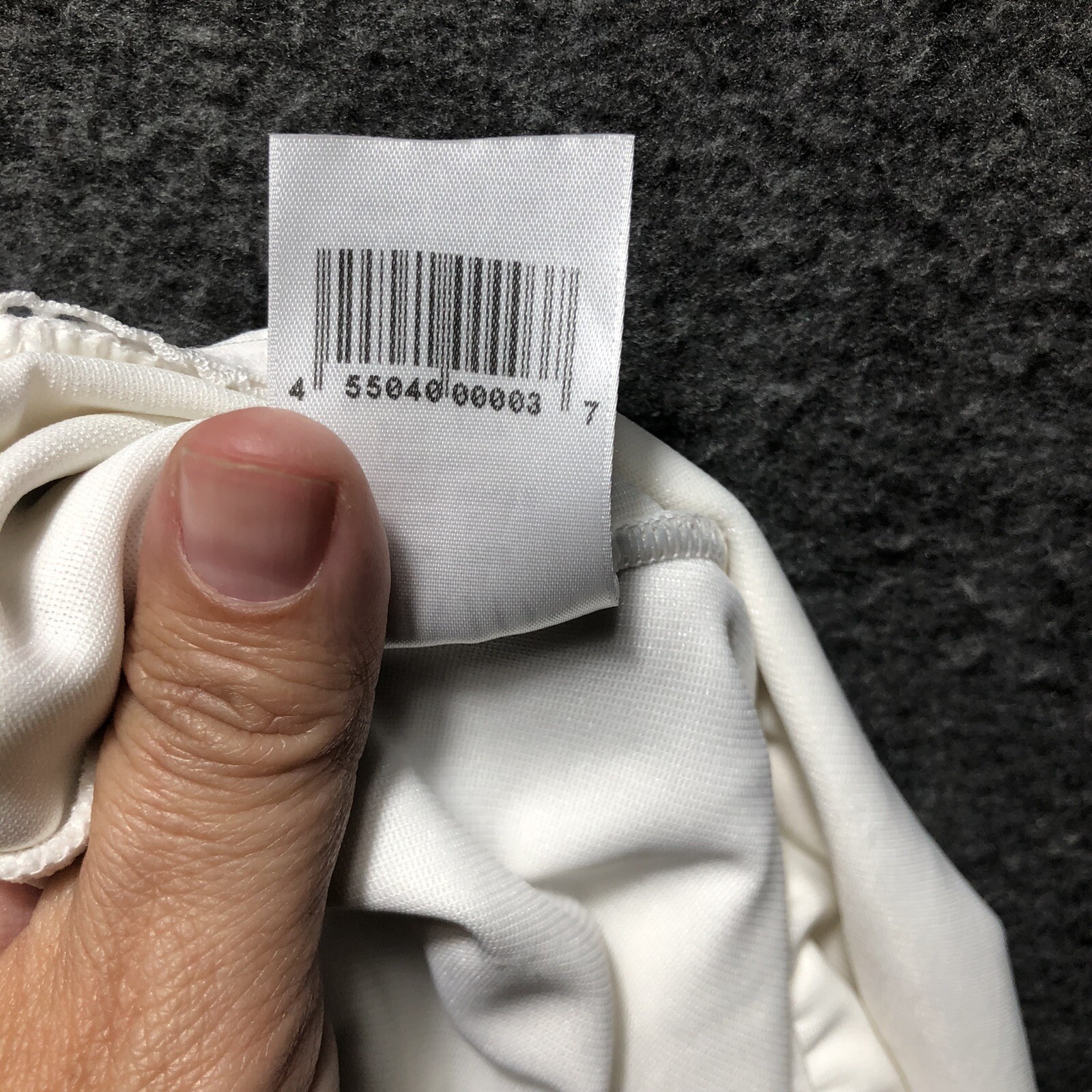 Dominique Full Length Control Slip David’s Bridal 7218 Size Large White Slit