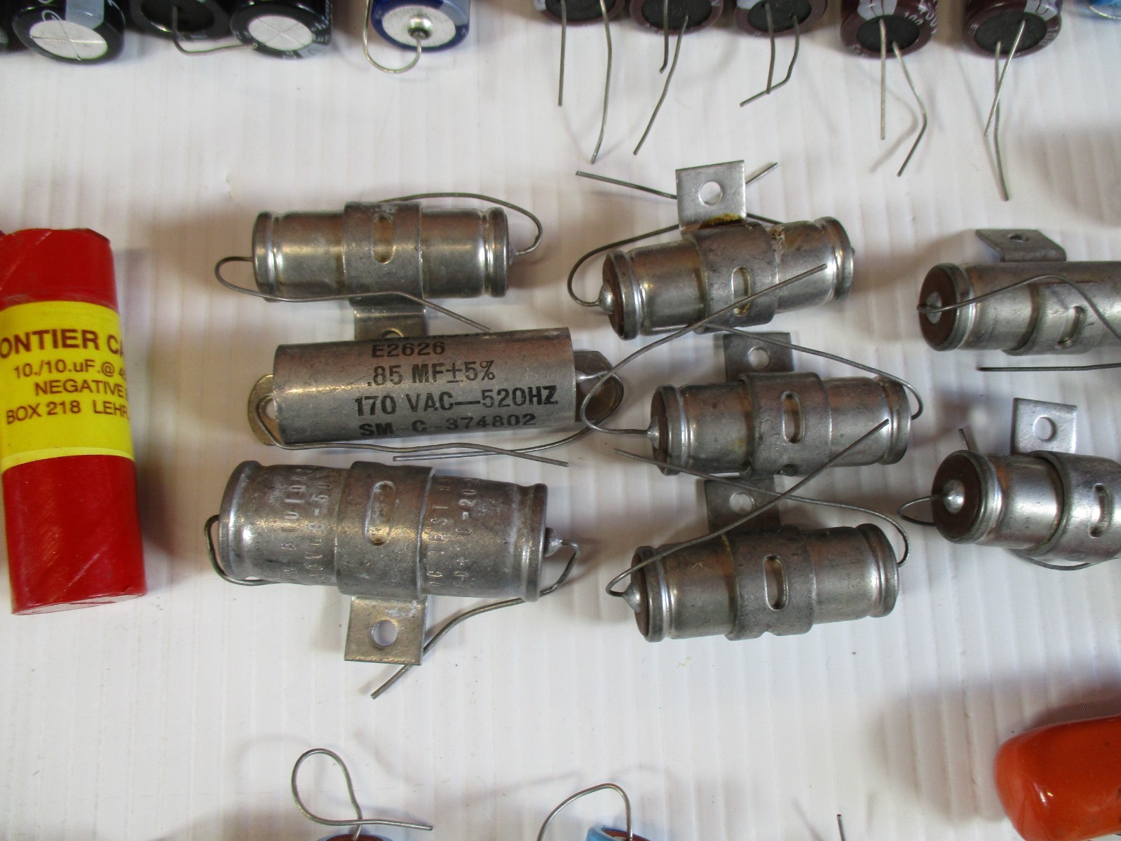 Lot of Vintage Electrolytic Capacitors New Old Stock Lot of 260 Ham Radios