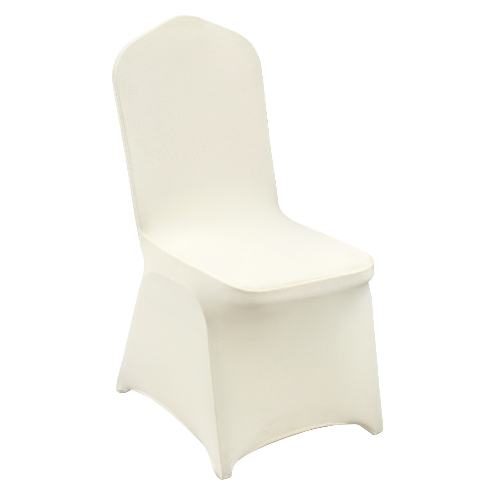 VEVOR 50PCS White Stretch Spandex Folding Chair Covers for Wedding Party Dining