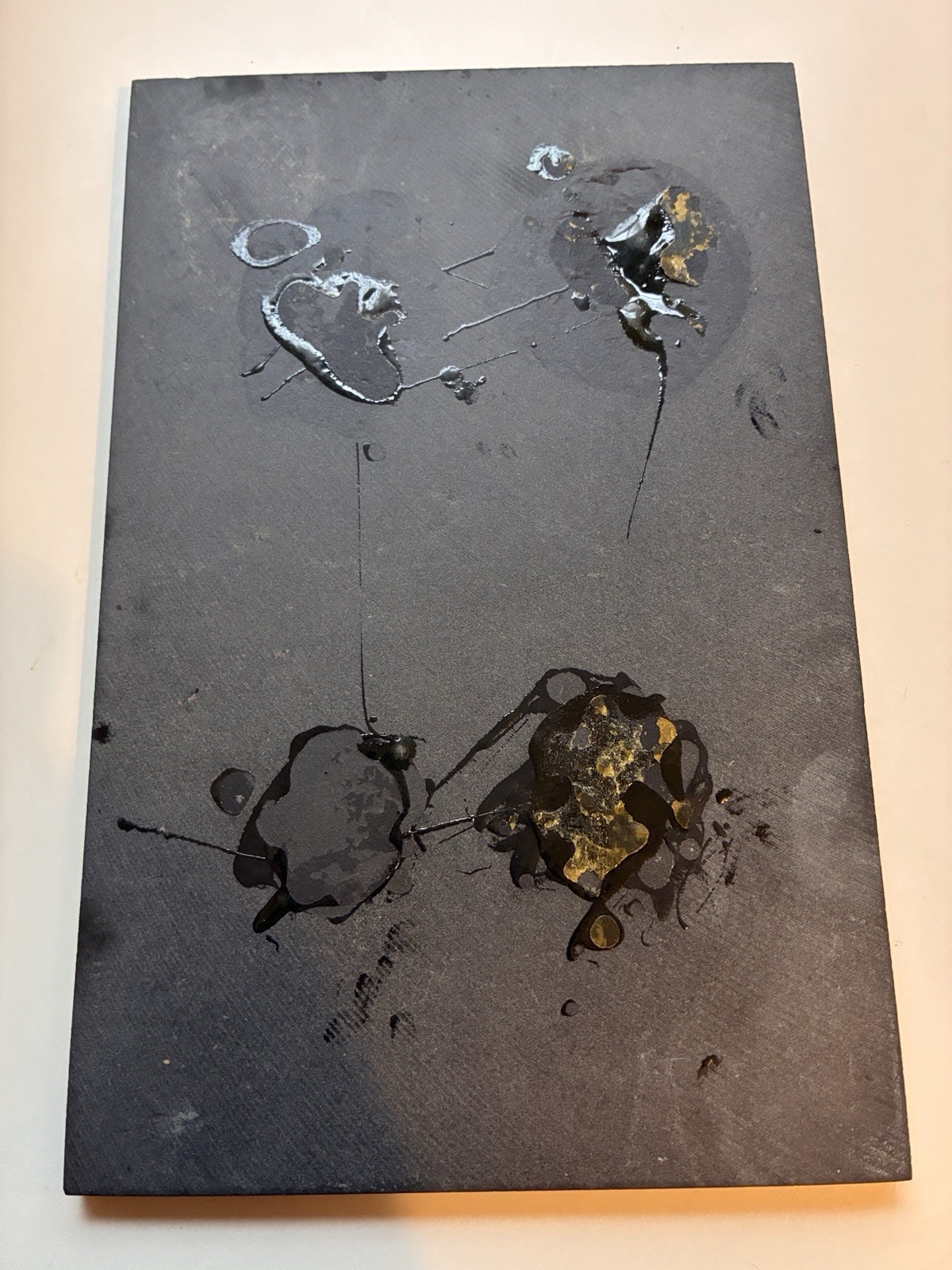 Esther Druck Great Horned Owl Painting Art Slate Tile Wildlife Hand Painted