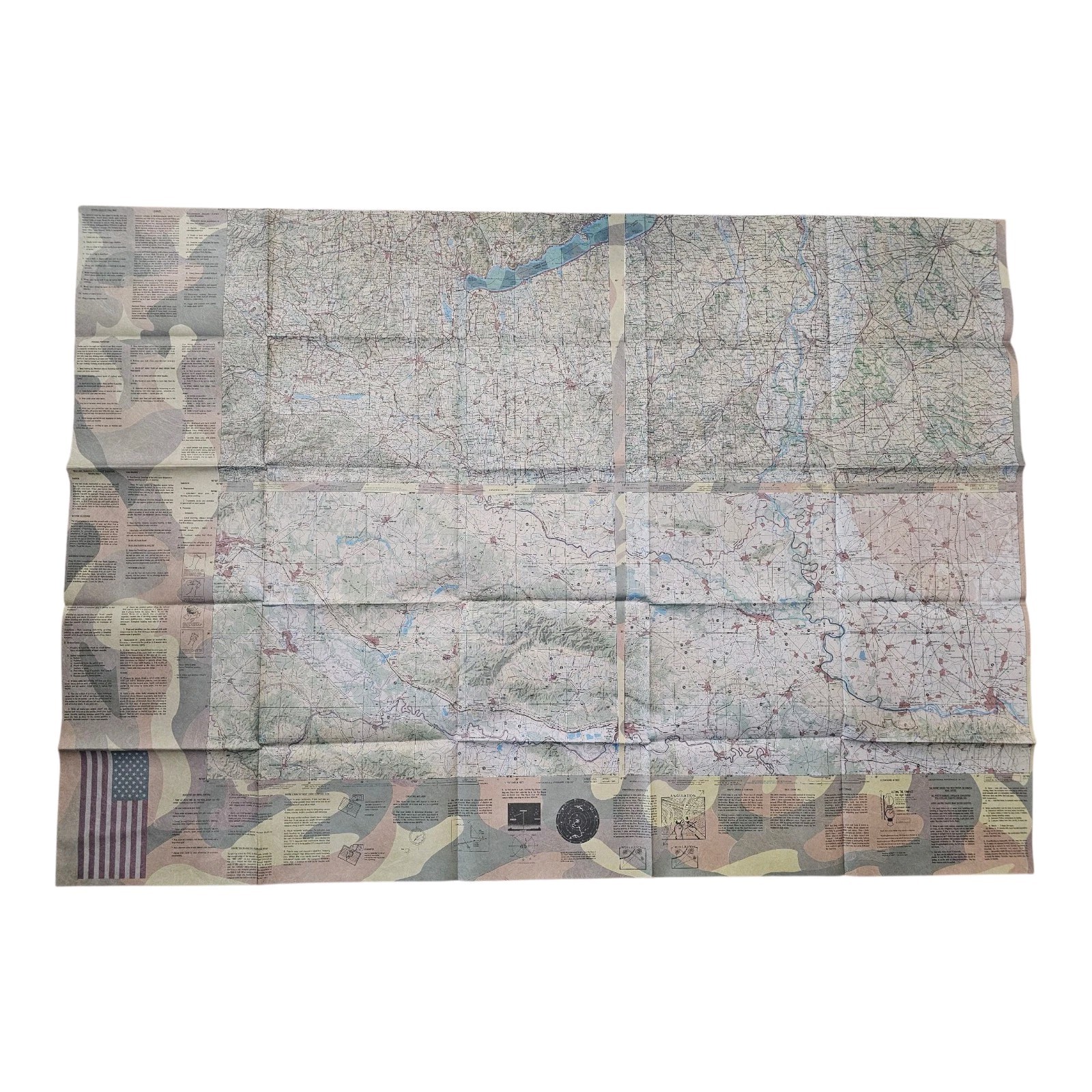 1995 Evasion Chart (EVC) Map NL-33B Austria, Bosnia, Herzegovina, And More!