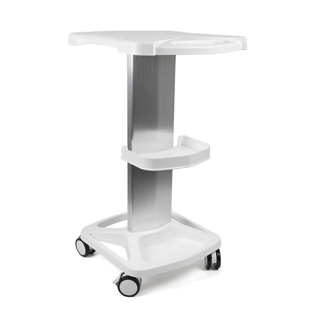 Mobile Trolley Medical Cart Medical Rolling Stand Storage Shelf w/ 4 Wheels