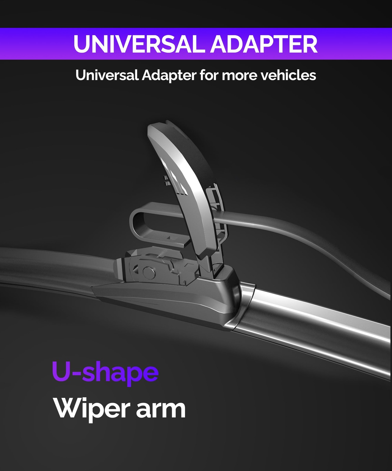 OEM QUALITY Premium All-Season Windshield Wiper Blades,Pack of 2