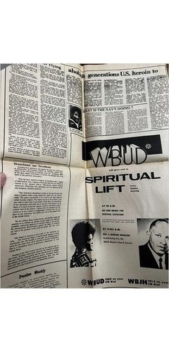 1972 Trenton NJ Weekly Newspaper Photograph: Becton at Fort Dix & Black History