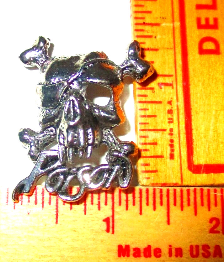 "Poison" pin vintage collectible old rock band music memorabilia pinback