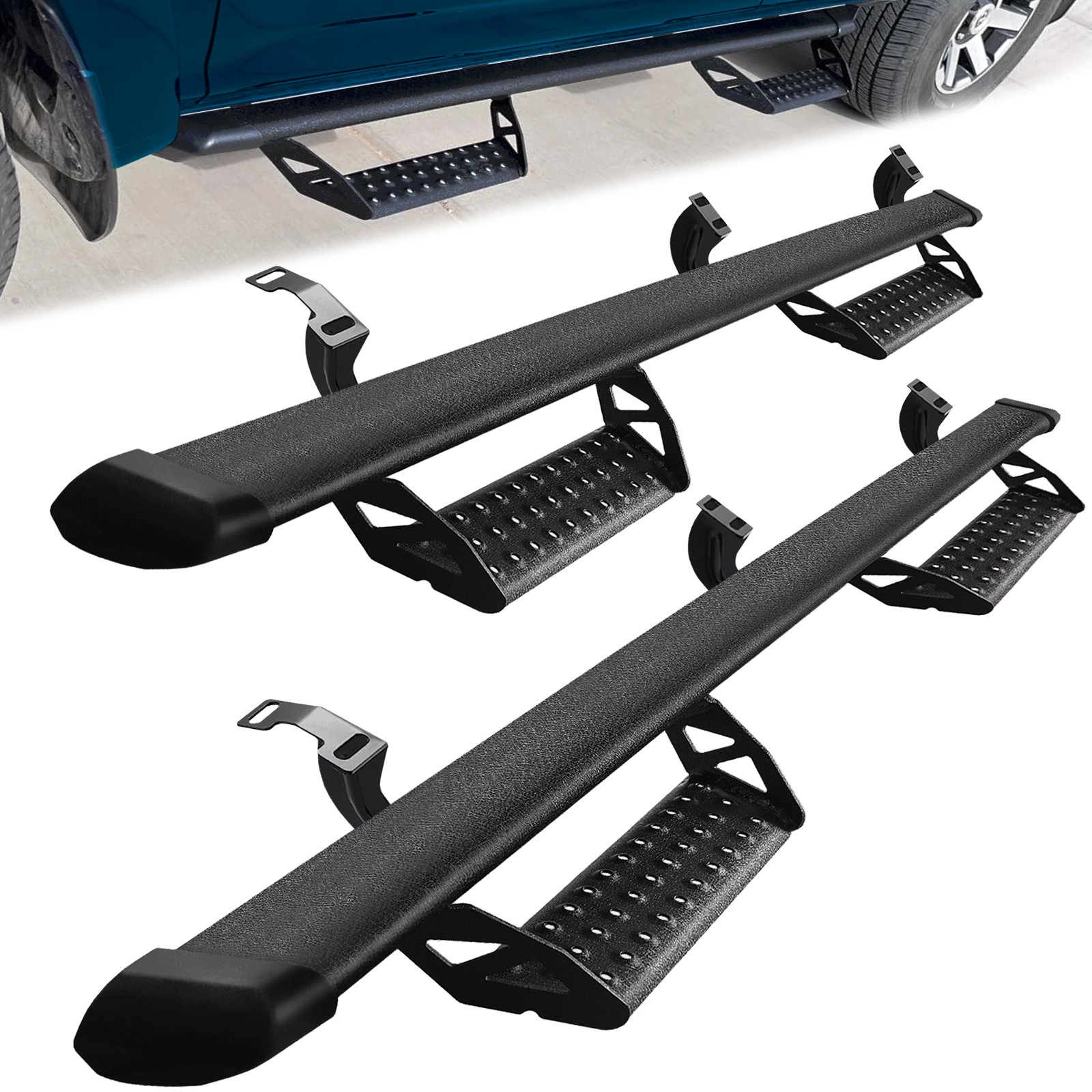 Running Boards For 2005-2023 Toyota Tacoma Double Cab/Crew Cab Drop Step Bar