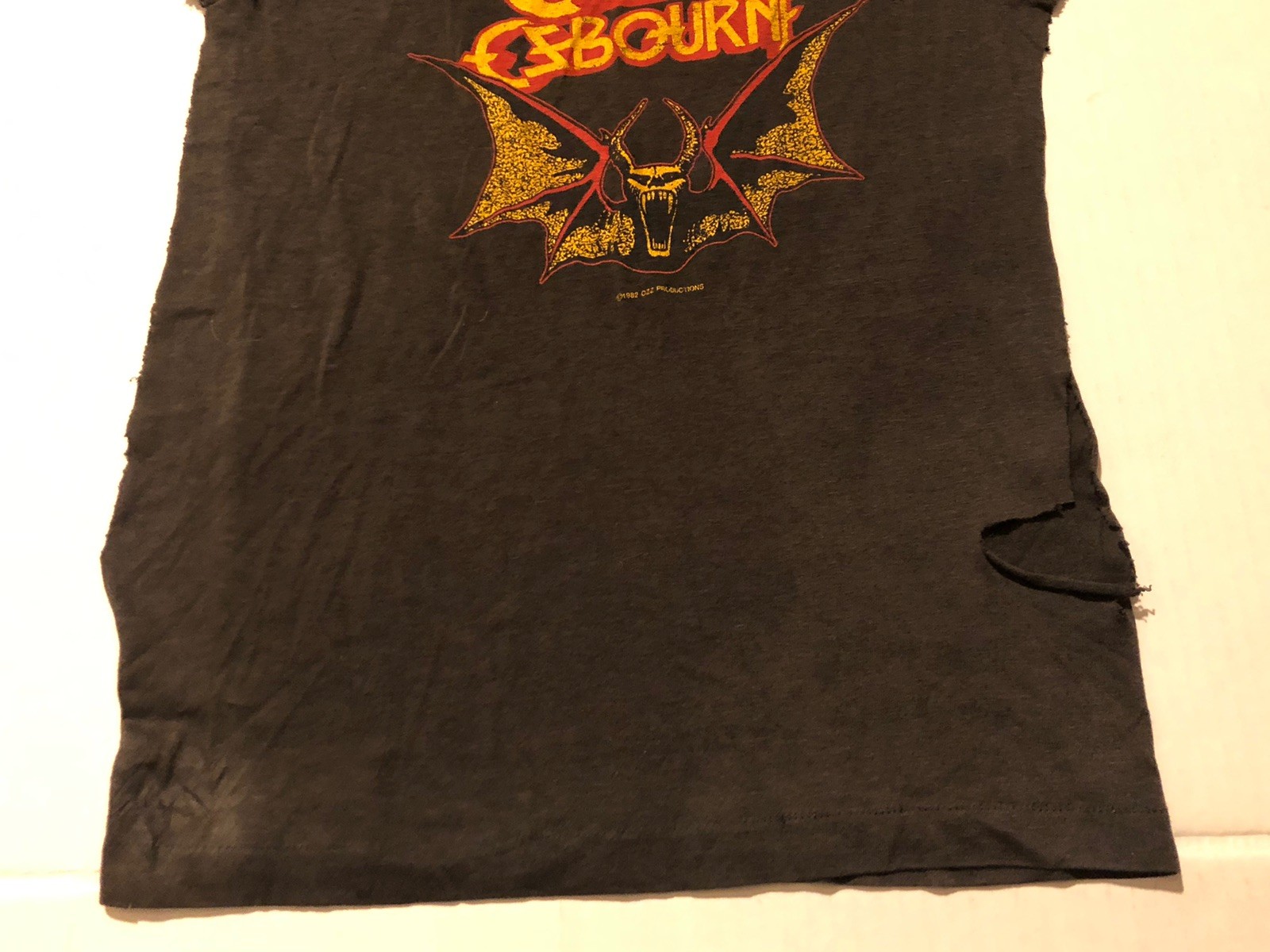 Vintage Distressed 1982 Ozzy Osbourne Diary Of A Madman Tour Shirt