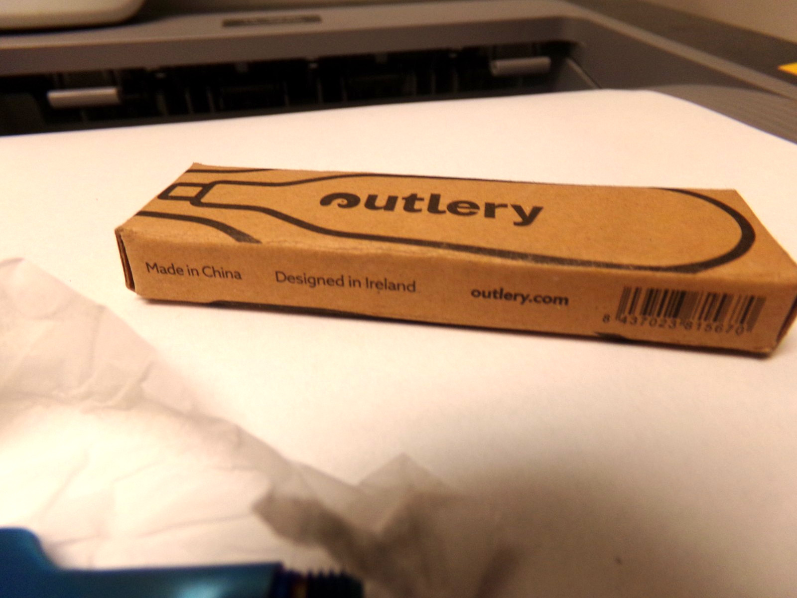 Outlery Head Accessory Knife ( TSA ) Utensils Camping Survival - Blue - 40