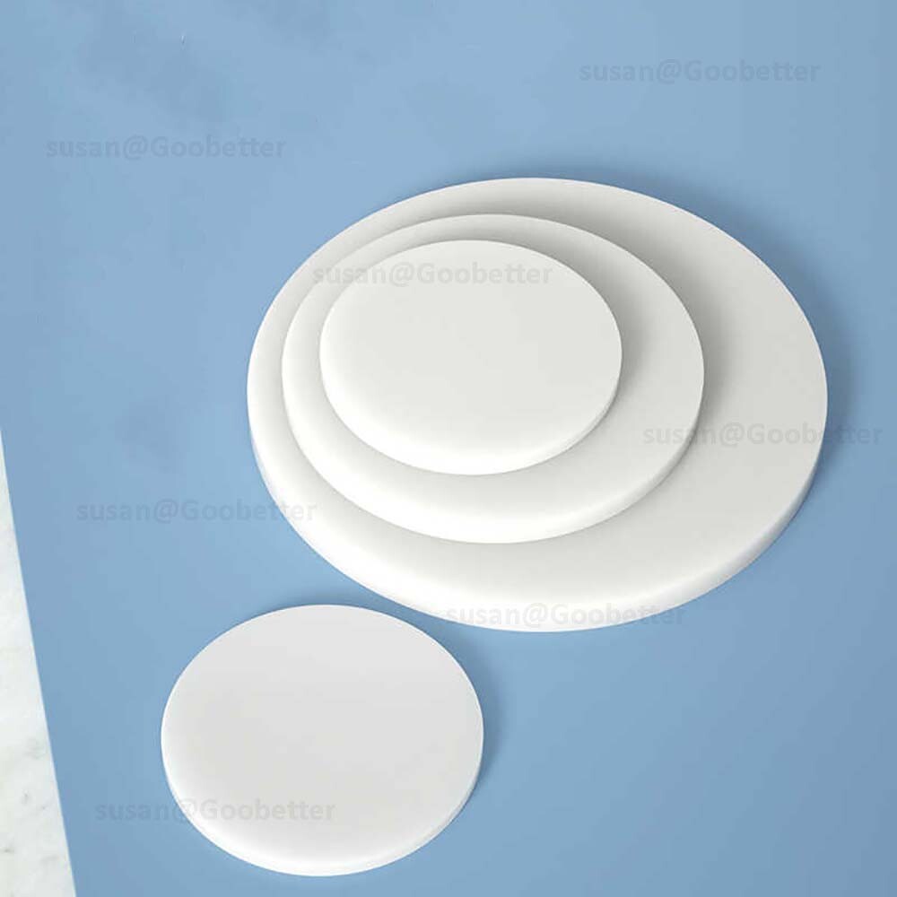 Circles Cut Disc Circles Round White PP Plastic Custom Sizes Available 20-350mm