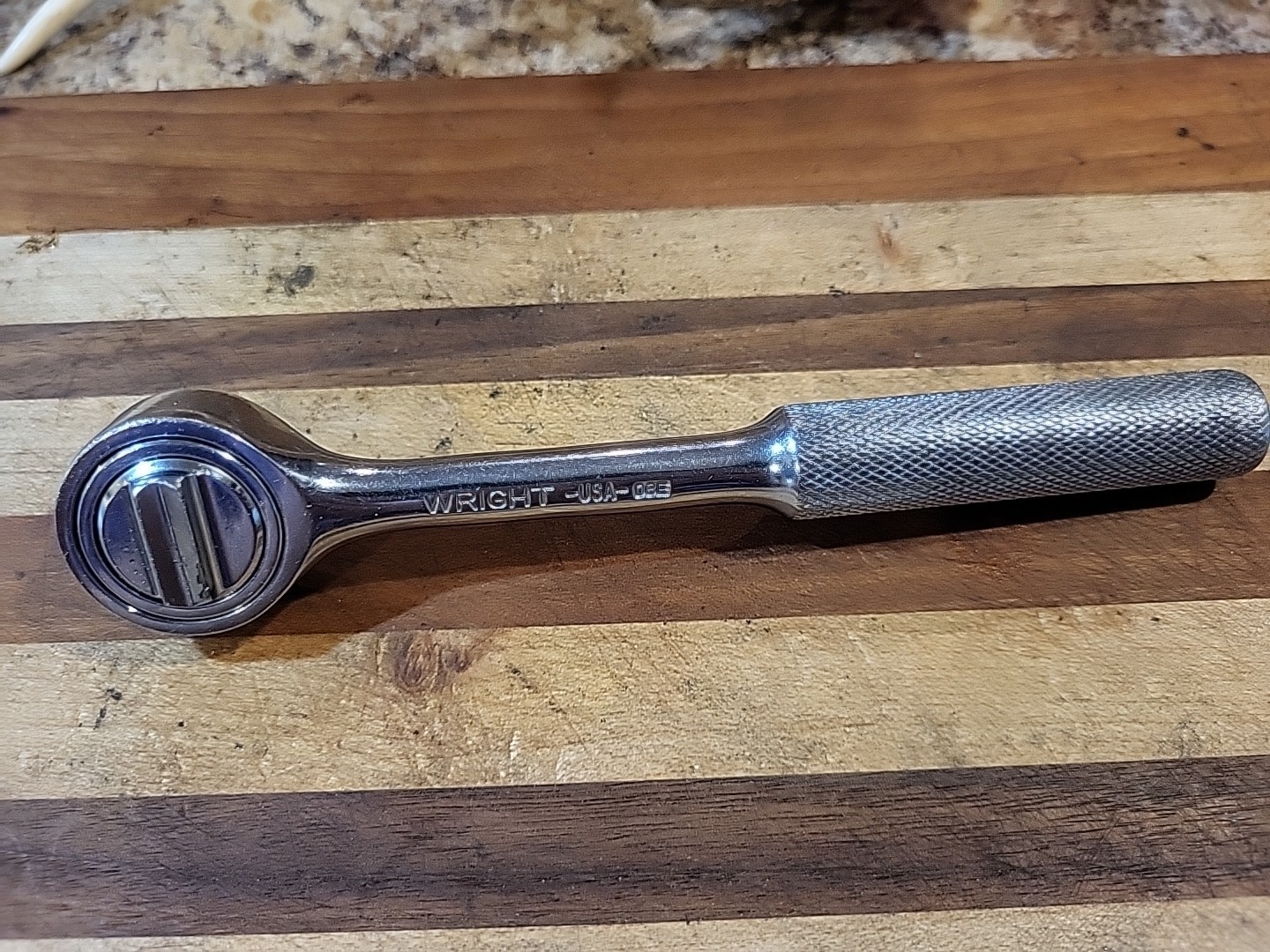 Wright 3426 Ratchet 3/8" Dr. Knurled Ratchet.  USA 🇺🇸   EUC 🔥