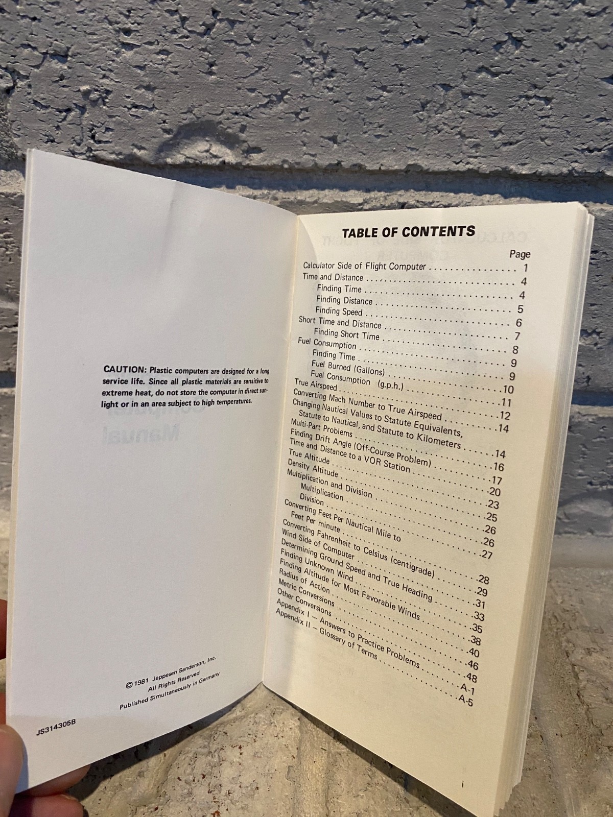 Jeppesen Sanderson Slide Graphic Computer Manual