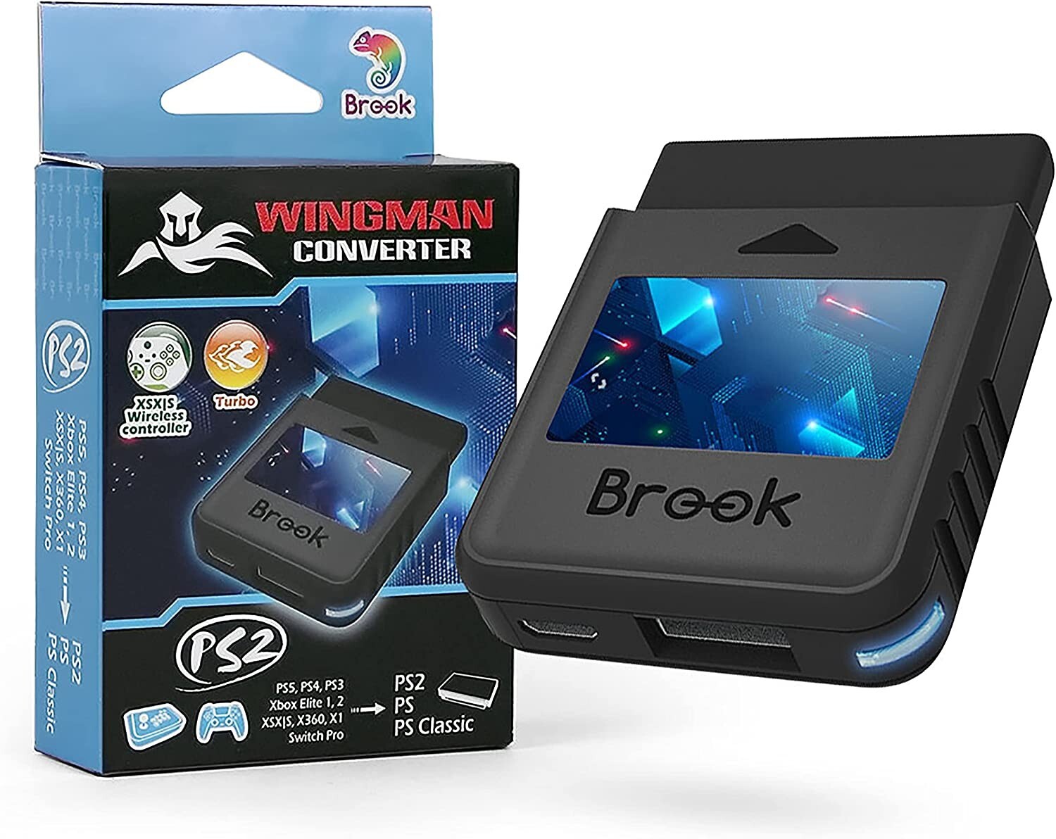 Brook Wingman PS2 Controller Converter Brand New & Factory Sealed!