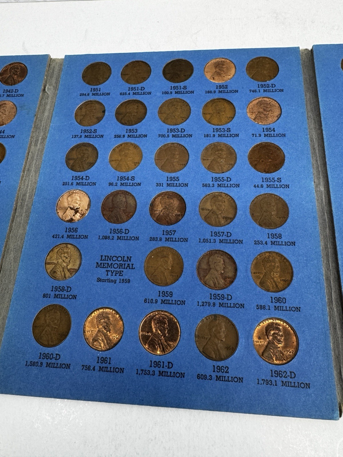 Lincoln Head Cent Collection Whitman No 2, 1941-1972 Complete