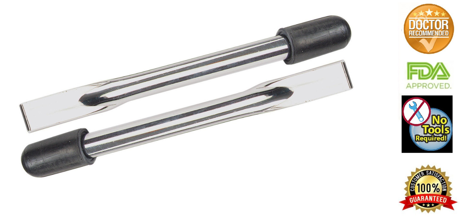 Wheelchair Transport Chair Brake Handle Extensions (Pair)