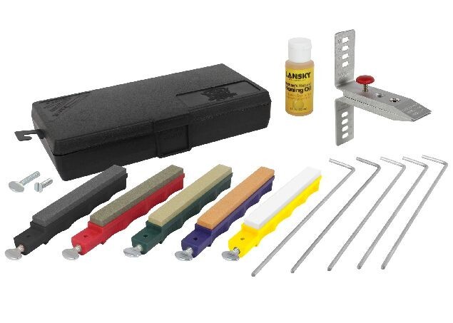 Lansky Deluxe 5-Stone Controlled-Angle Precision Knife Sharpening System - LKCLX