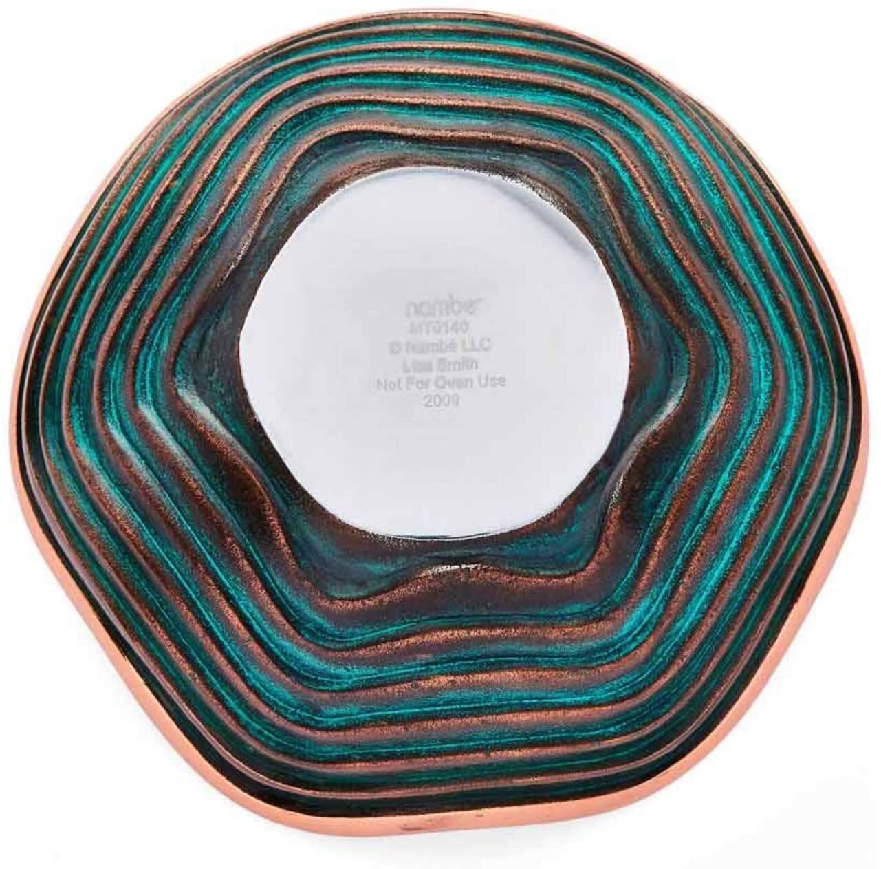 Nambe Copper Canyon Collection 6-Inch Serving Bowl, 16 Ounce