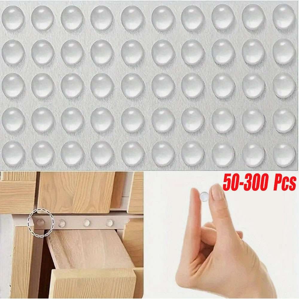 Adhesive Rubber Feet Bumper Stops w/ Nip Door Cupboard Drawer Cabinet Kitchen US