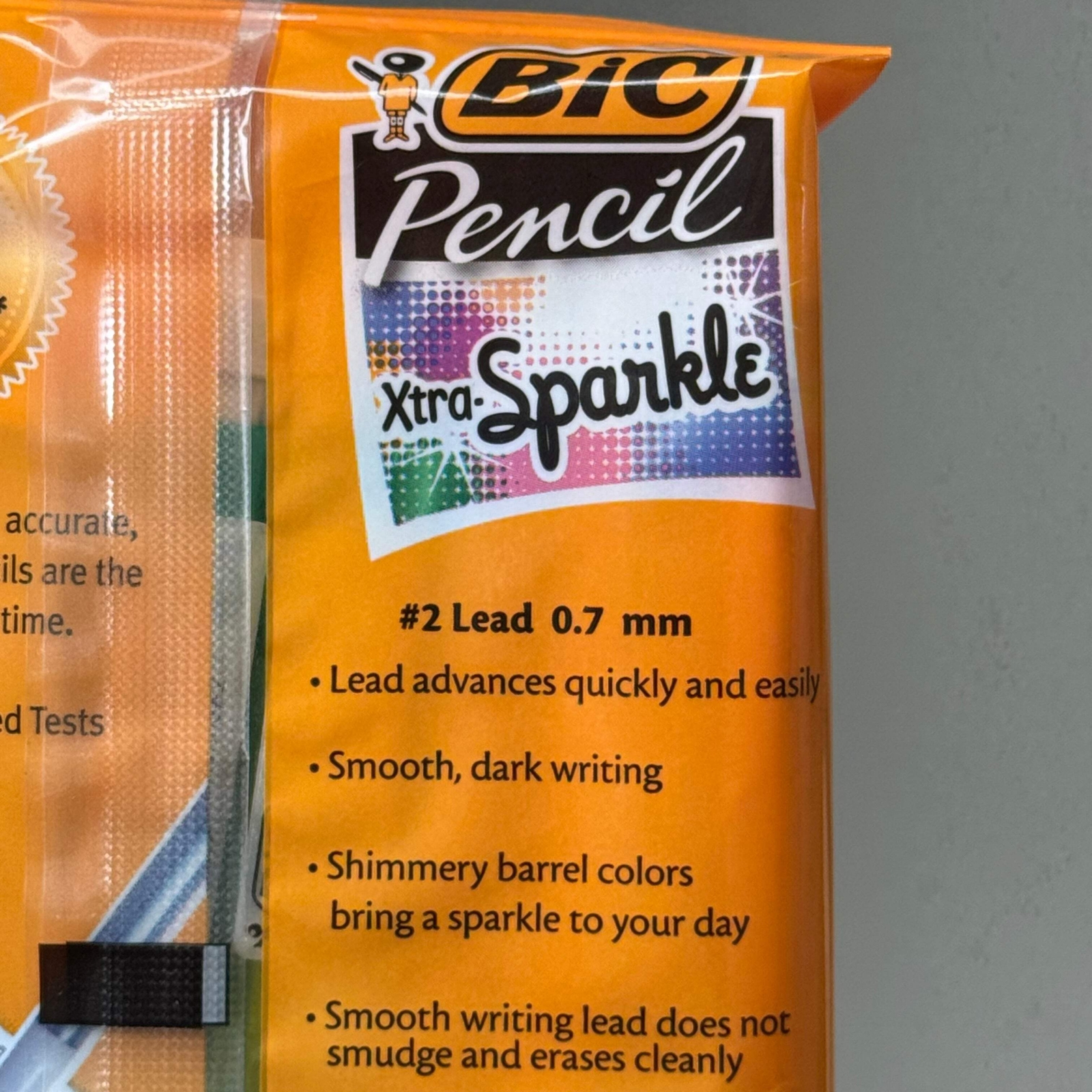 BIC (3 PACK 30 PENCILS TOTAL) Xtra-Sparkle Mechanical Pencil 0.7mm #2 Multicolor