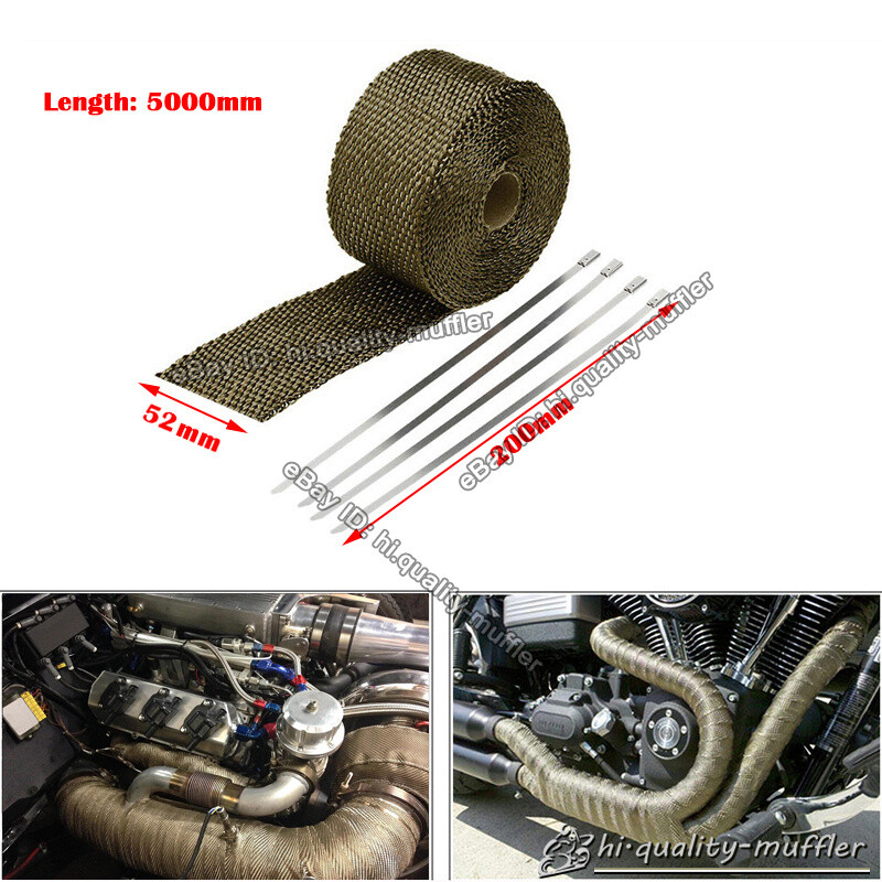 EXHAUST HEADER TURBO MANIFOLD PIPE LAVA HEAT SHIELD WRAP TAPE 16.5 FT * 2"