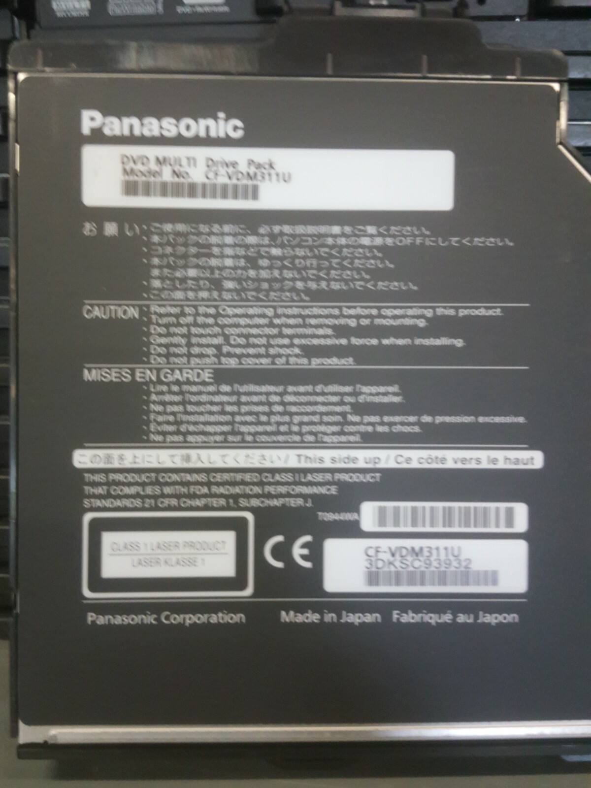 CF-31 DVD Rom OEM Genuine Panasonic ToughBook CF-VDM311U Multi Optical Drive