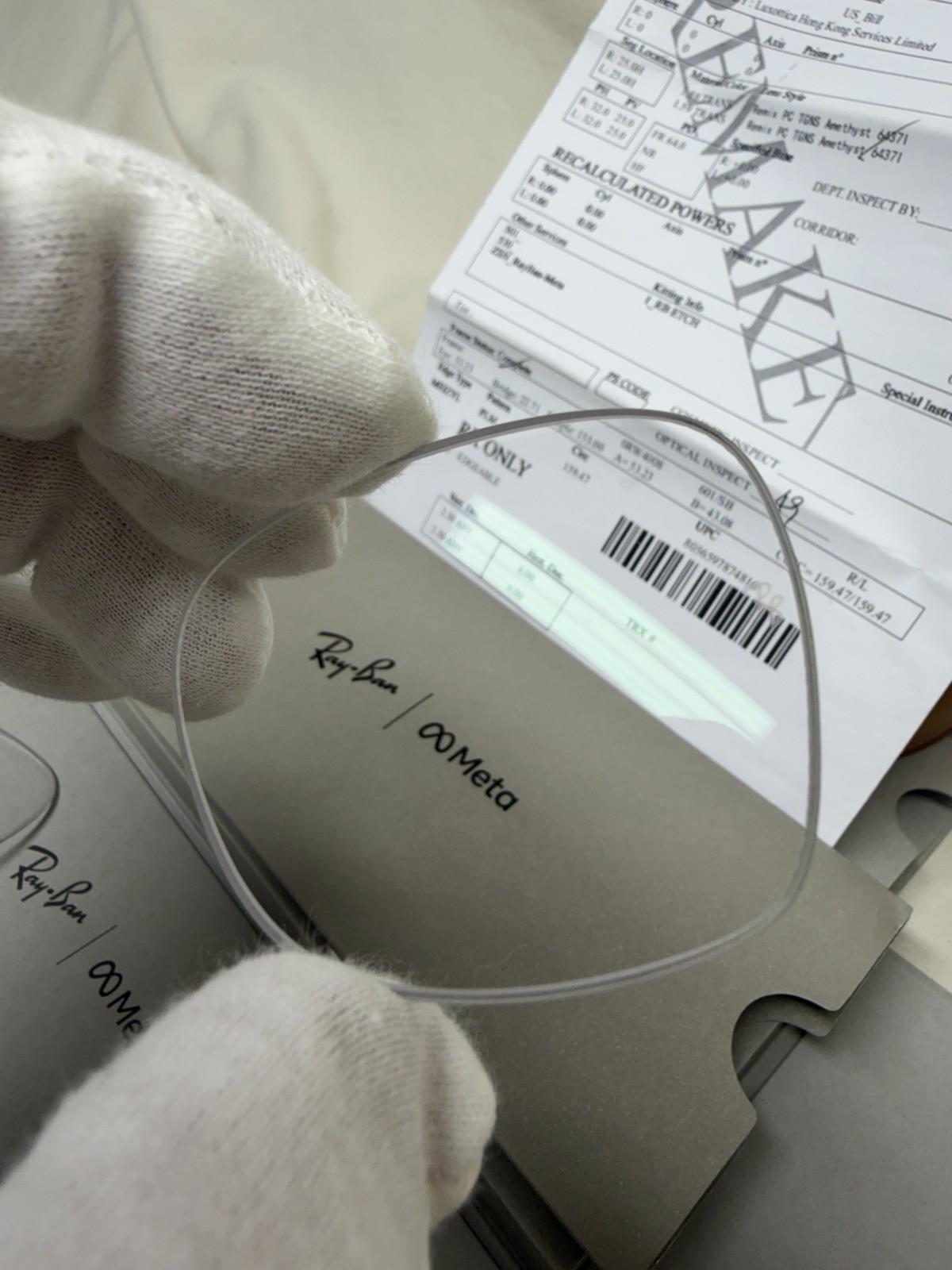 Authentic Ray Ban Meta RW4008 53mm Transitions Amethyst Lenses Purple RX 0.00