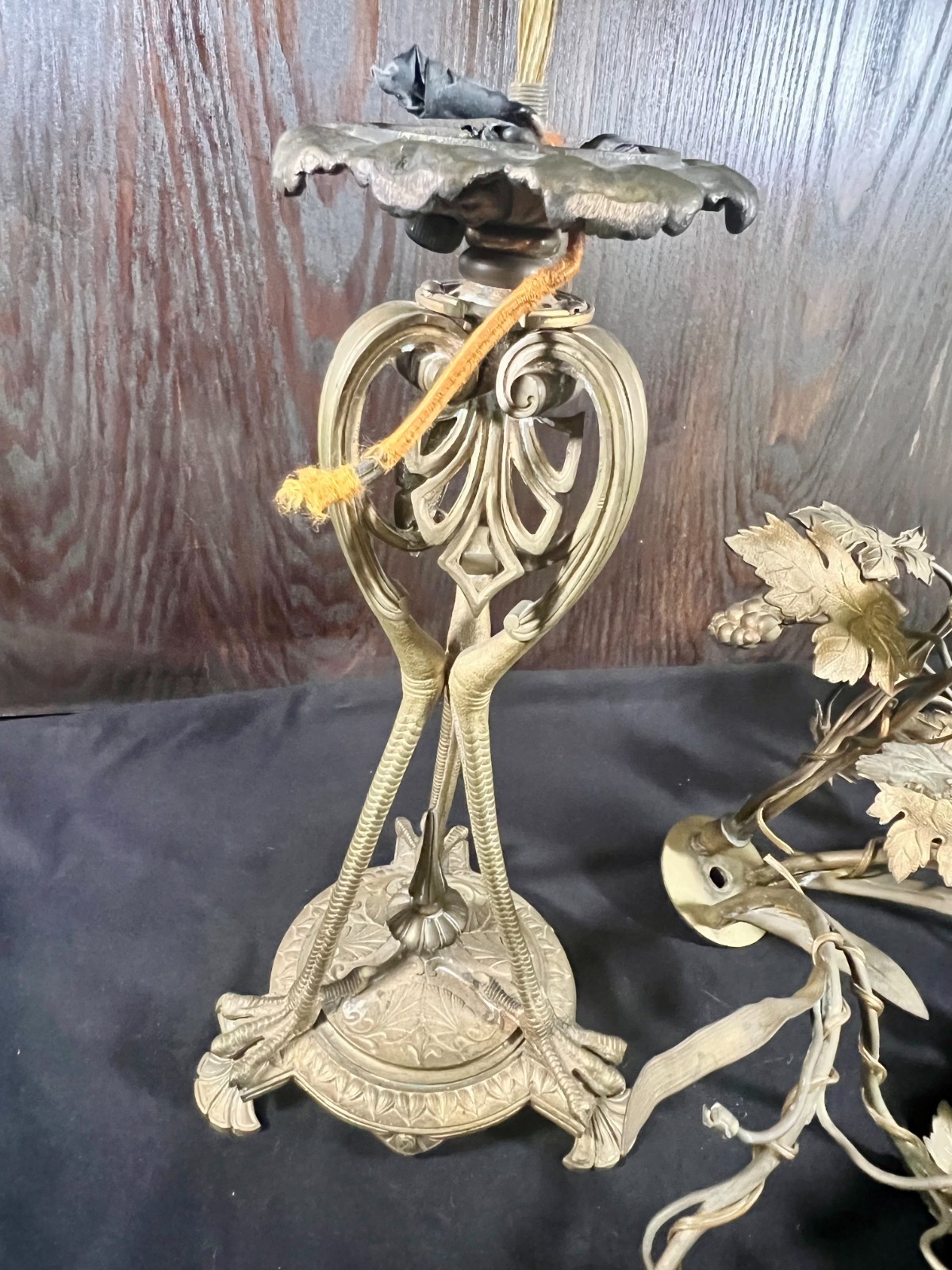 Antique Candelabra Table Lamps, set of 2 (Not Working -for parts or Restoration)