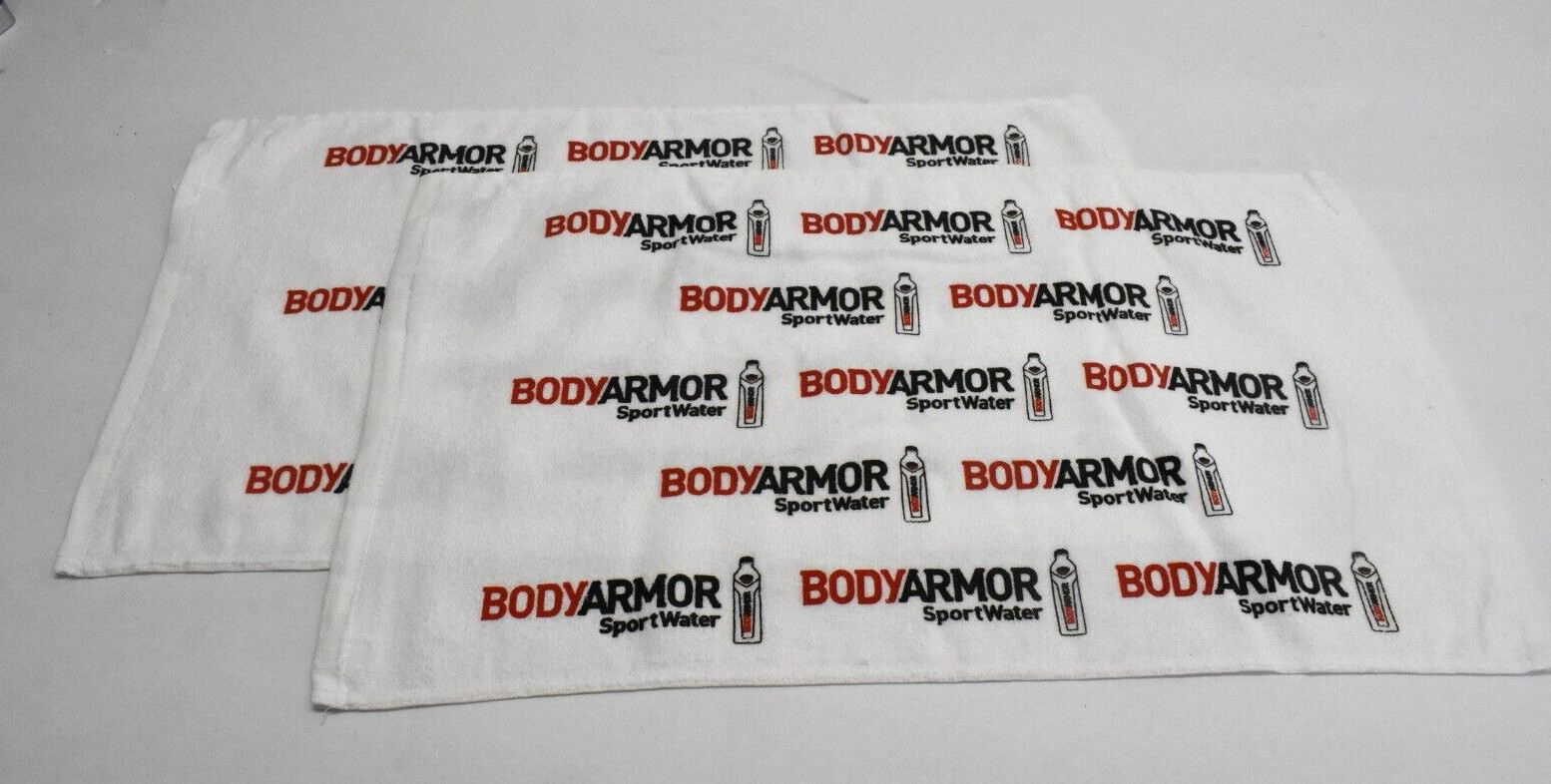 Body Armor Towel Sport Water 25" x 14" Lot Of 2 Golf Caddy Towel Gym Workout