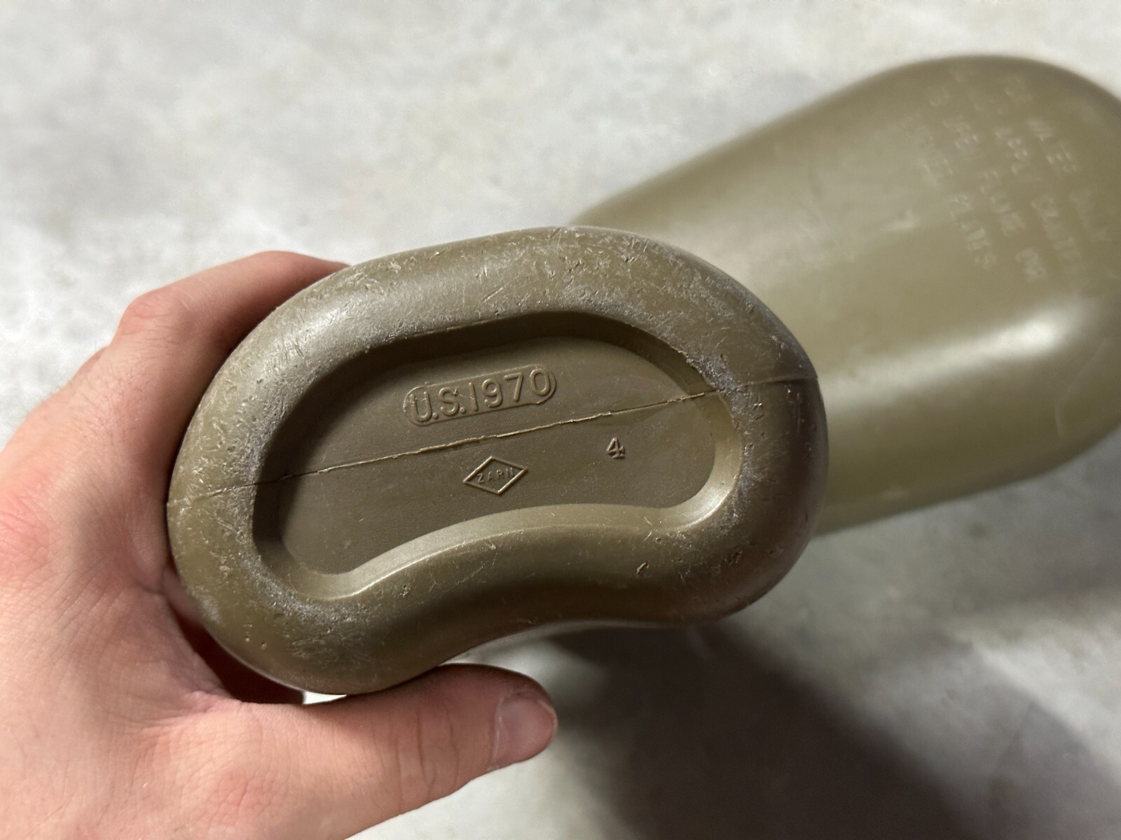 US Military 1 Quart Canteen OD Green Hard Plastic 1QT ALICE Cap Army Field Gear