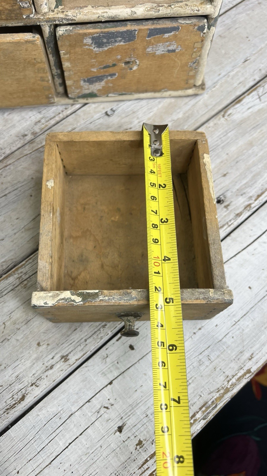 ANTIQUE VINTAGE WOODEN 8 DRAWER SPICE CABINET APOTHECARY CHEST HANDMADE AS IS 🤎