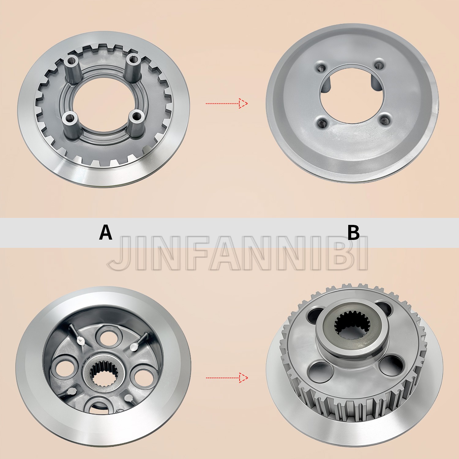 Complete Clutch Disc Plate Kit for Honda TRX350 TRX350D FourTrax 350 1986-1989