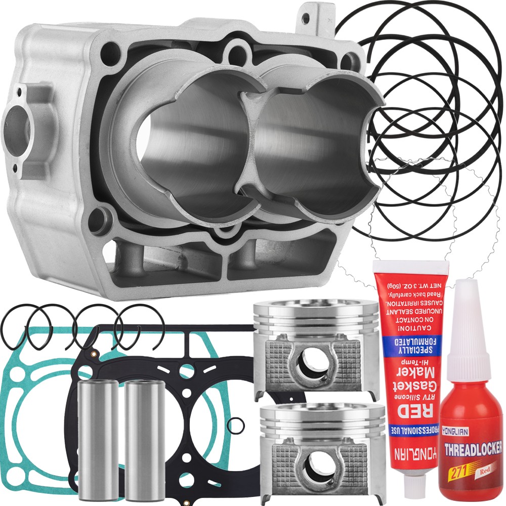 For Polaris Sportsman Ranger XP 700 Cylinder Pistons Gasket Top End Rebuild Kit